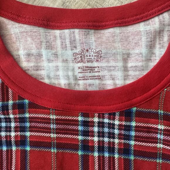 Wondershop at Target Women's Plaid Pajama Top Long Sleeve Size XL New With Tags - Picture 3 of 9